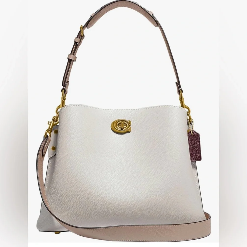 #24 Coach Women's Polished Pebble Leather Willow Shoulder Bag - Picture 1 of 2
